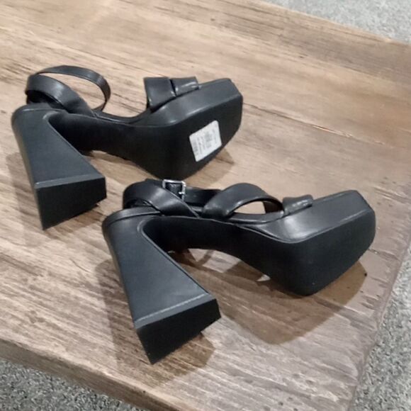 Abound "Tracy" 5 1/2" chunky platform open toe retro sandal size 7.5 NWT - Picture 9 of 9